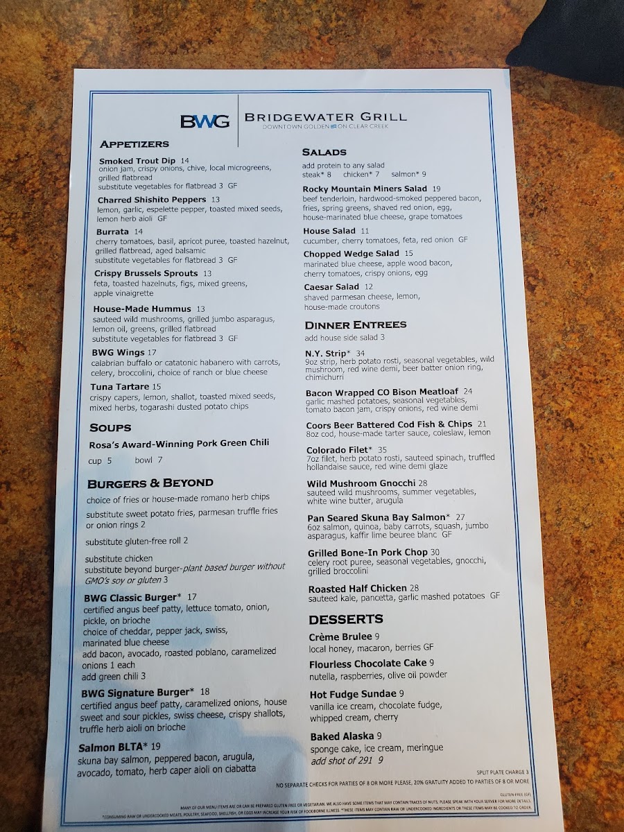 Bridgewater Grill Menu - Image 5